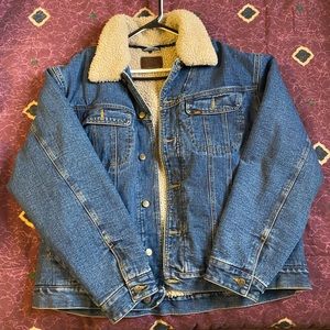 Lee Sherpa Lined Jean Jacket XL